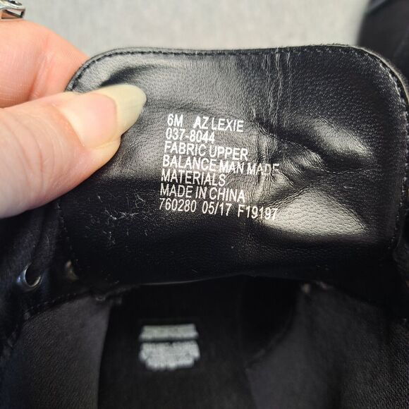 Arizona Lexie Ankle Boots WOMENS SIZE 6M black lace up wedge heel dark academia - Picture 9 of 12